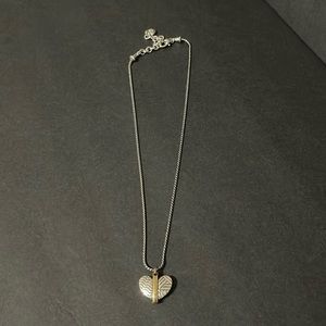 BRIGHTON TWO TONED HEART NECKLACE